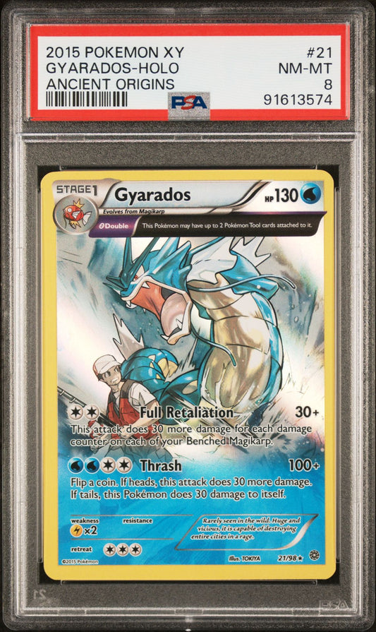 2015 Ancient Origins - Gyarados #21 PSA 8