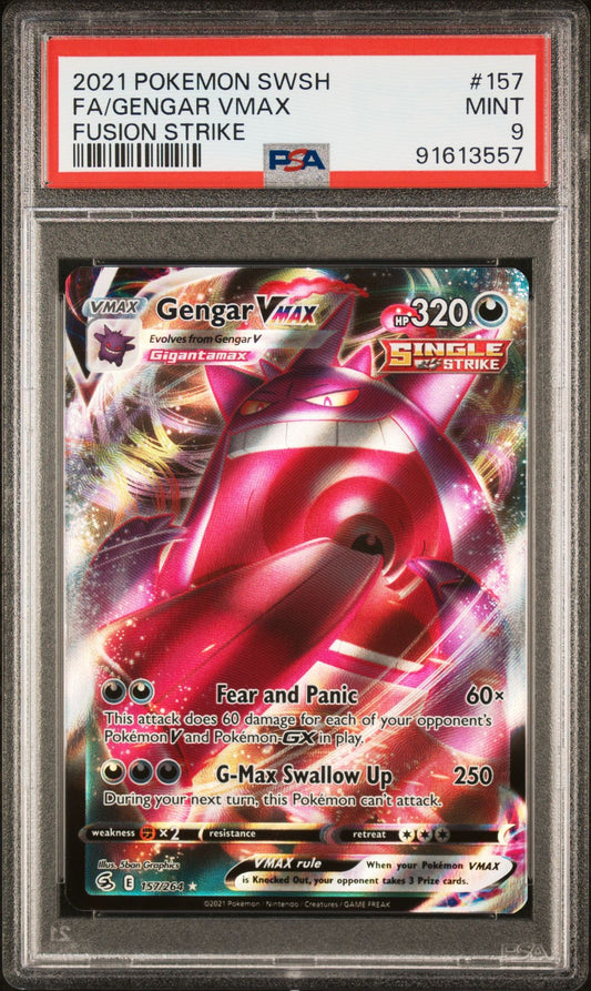 2021 Fusion Strike - Gengar VMAX #157 PSA 9