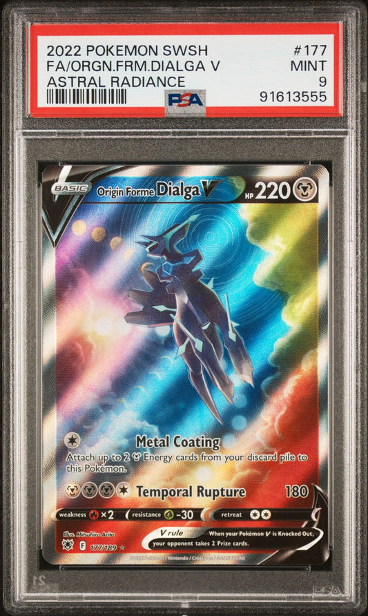 2022 Astral Radiance - Origin Forme Dialga V #177 PSA 9