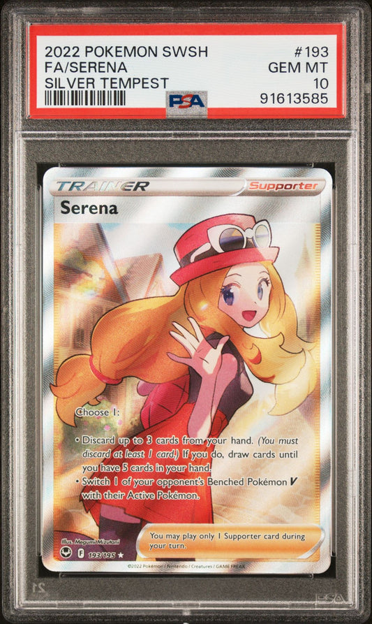 2022 Silver Tempest - Serena #193 PSA 10