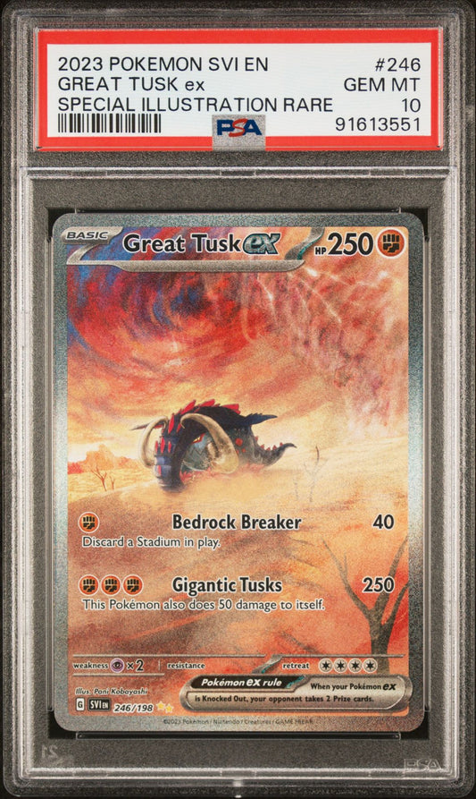 2023 Scarlet & Violet Base Set - Great Tusk ex #246 PSA 10