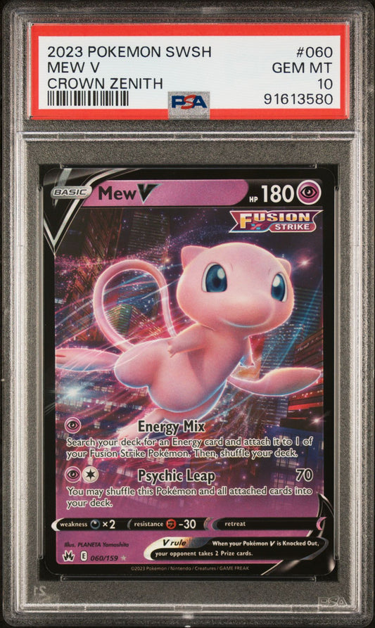 2023 Crow Zenith - Mew V #60 PSA 10