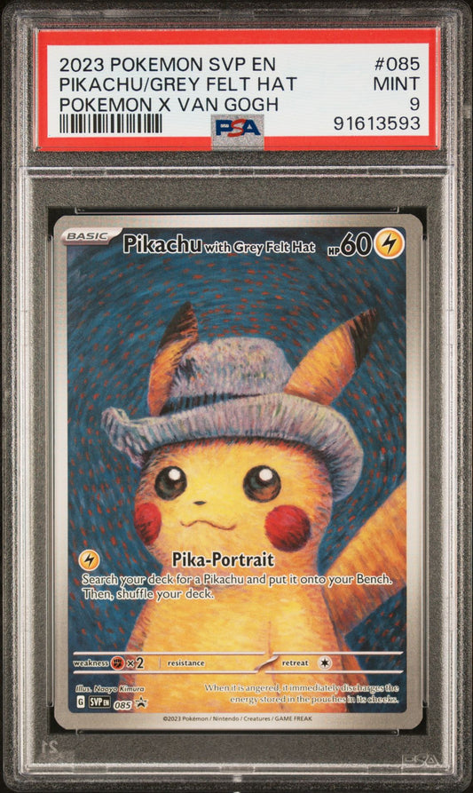 2023 Scarlet & Violet Promo - Pikachu with Grey Felt Hat #85 PSA 9