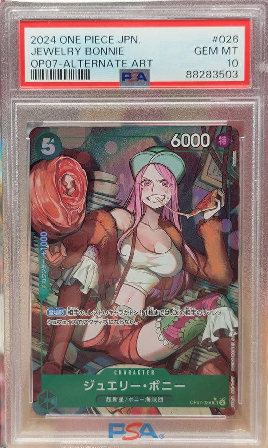 2024 Japanese One Piece 500 Years in the Future - Jewelry Bonnie OP07-026 PSA 10