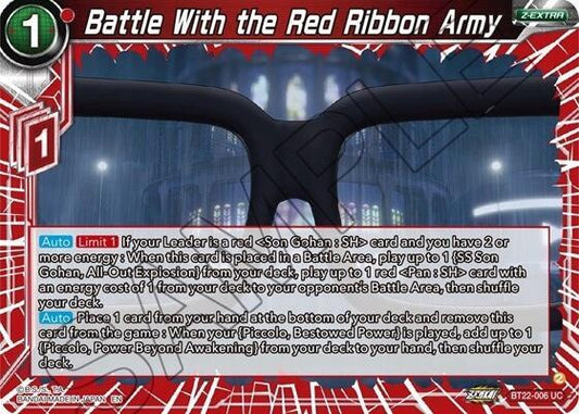 Battle With the Red Ribbon Army - Critical Blow BT22-006 UC