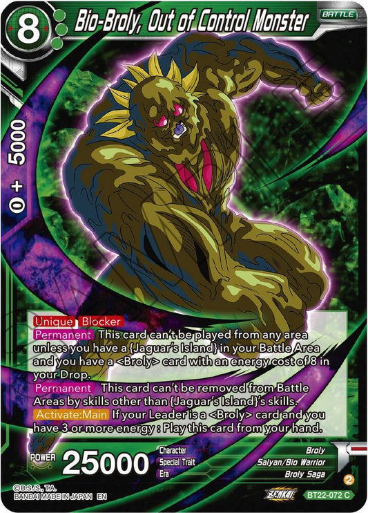 Bio-Broly, Out of Control Monster - Critical Blow BT22-072 C