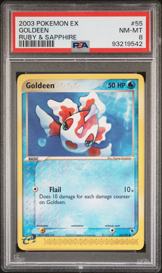 2003 Ruby & Sapphire - Goldeen #55 PSA 8