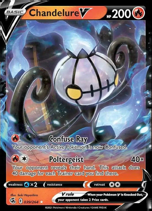 2021 Fusion Strike - Chandelure V 39/264