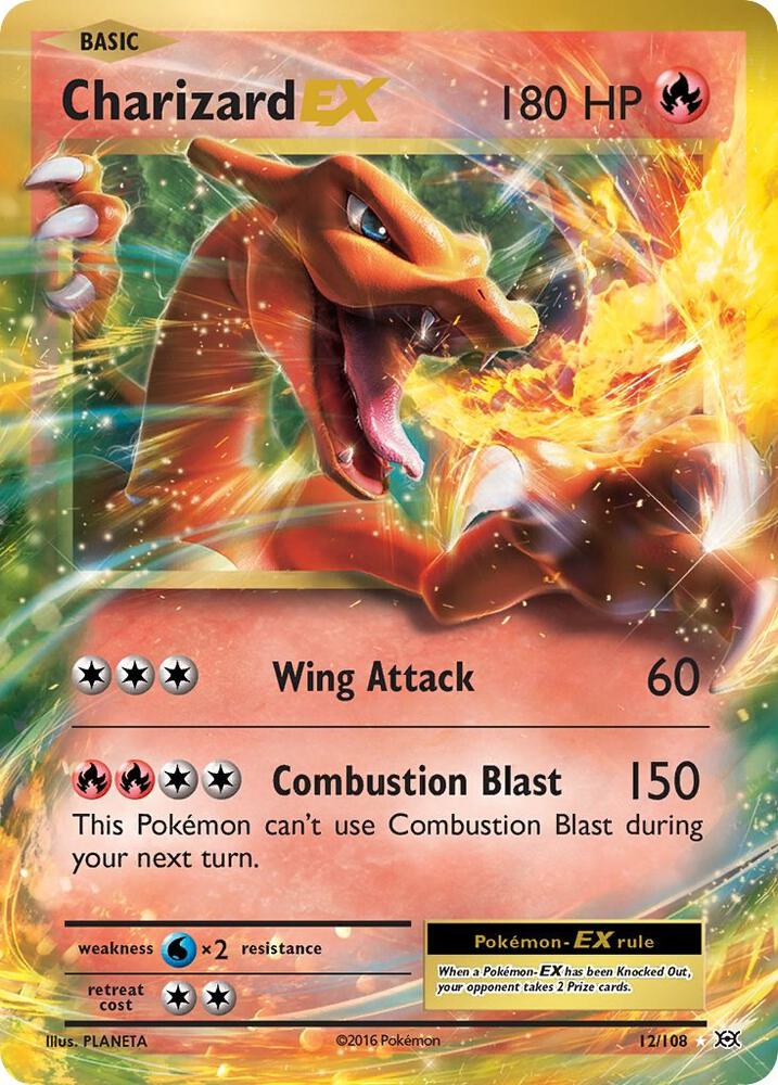 2016 XY Evolutions - Charizard EX 12/108