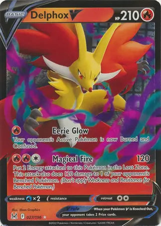 2022 Lost Origin - Delphox V 27/196