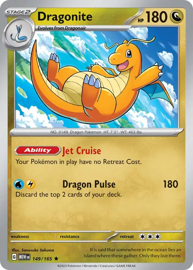 2023 Scarlet & Violet 151 - Dragonite 149/165