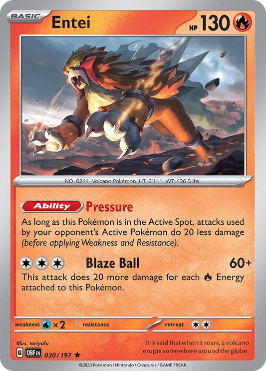 2023 Obsidian Flames - Entei 30/197