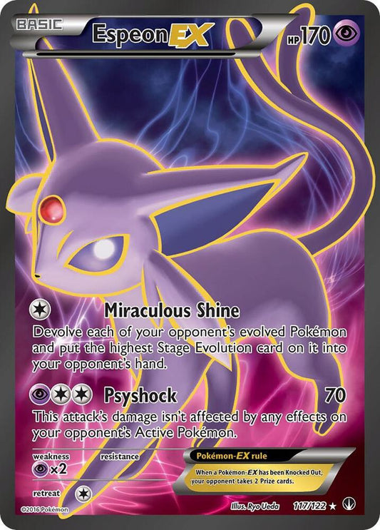 2016 XY BREAKpoint - Espeon EX 117/122