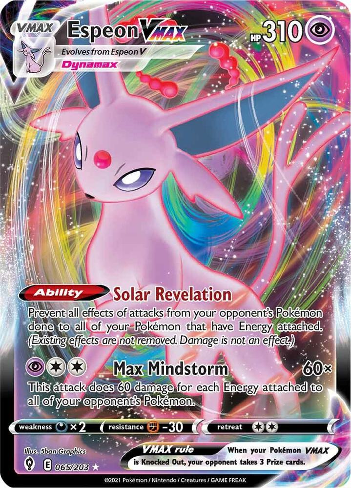 2021 Evolving Skies - Espeon VMAX 65/203