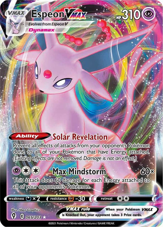 2021 Evolving Skies - Espeon VMAX 65/203