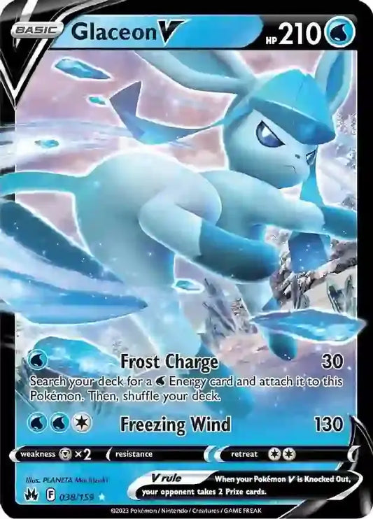 2023 Crown Zenith - Glaceon V 38/159