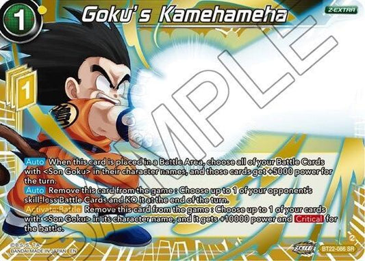 Goku's Kamehameha - Critical Blow BT22-086 SR (Foil)