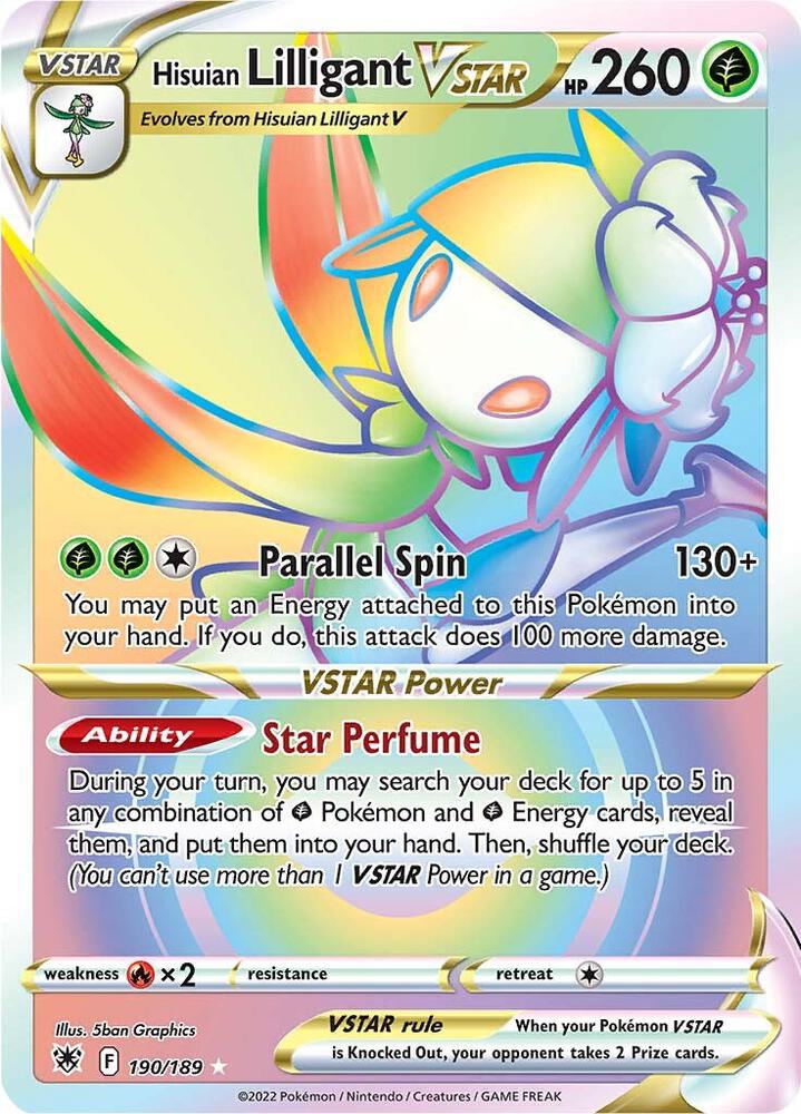 2022 Astral Radiance - Hisuian Lilligant VSTAR 190/189