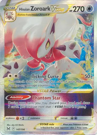 2022 Lost Origin - Hisuian Zoroark VSTAR 147/196