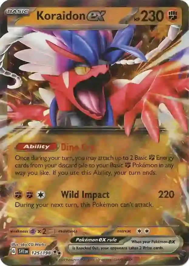 2023 Scarlet & Violet Base Set - Koraidon ex 125/198