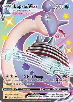 2021 Shining Fates - Lapras VMAX SV111/SV122