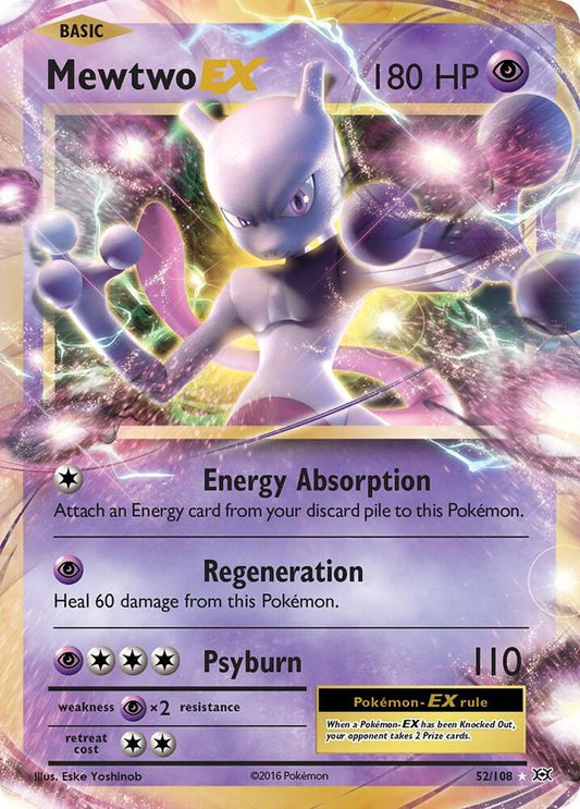 2016 XY Evolutions - Mewtwo EX 52/108