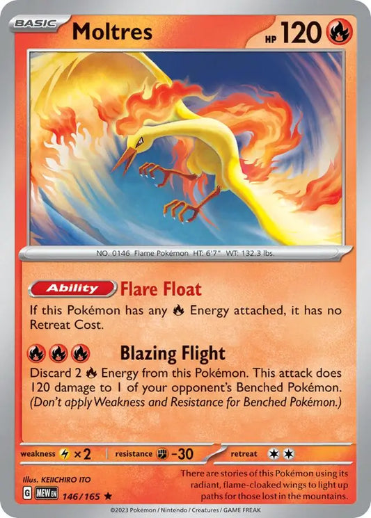 2023 Scarlet & Violet 151 - Moltres 146/165