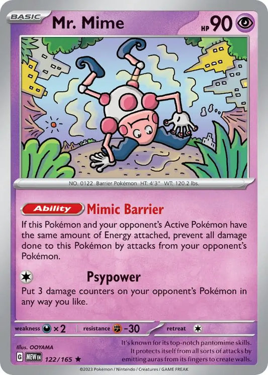 2023 Scarlet & Violet 151 - Mr. Mime 122/165