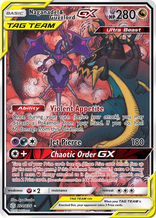 2019 Cosmic Eclipse - Naganadel & Guzzlord GX 224/236