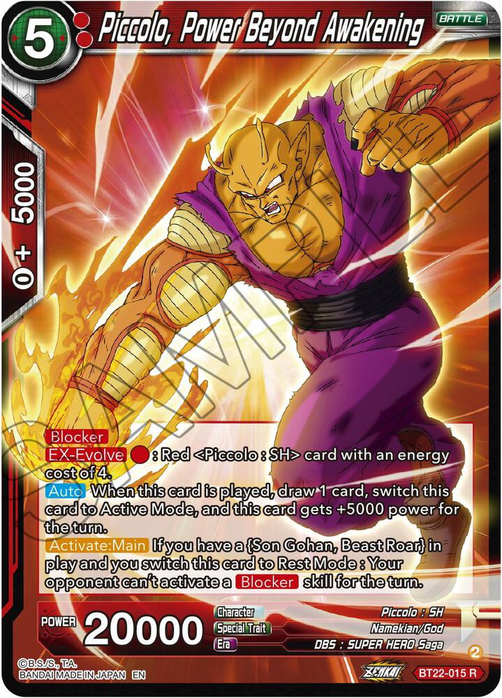 Piccolo, Power Beyond Awakening - Critical Blow BT22-015 R