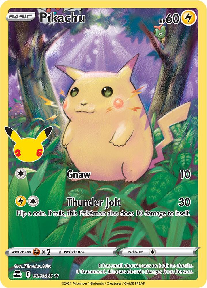 2021 25th Celebrations - Pikachu 5/25