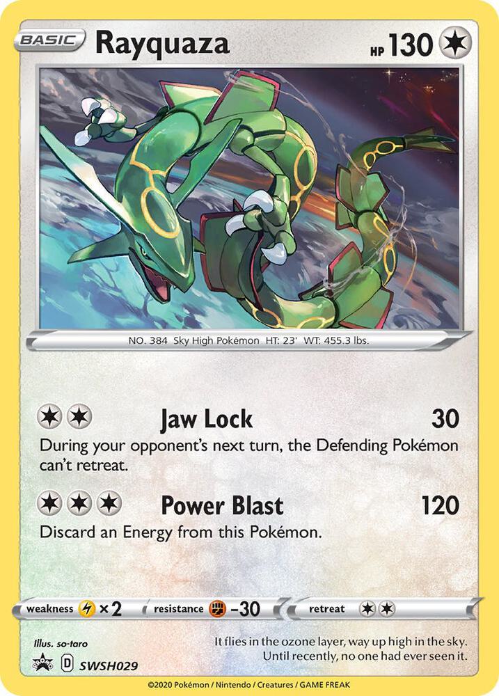 2020 Sword & Shield Promo - Rayquaza #29