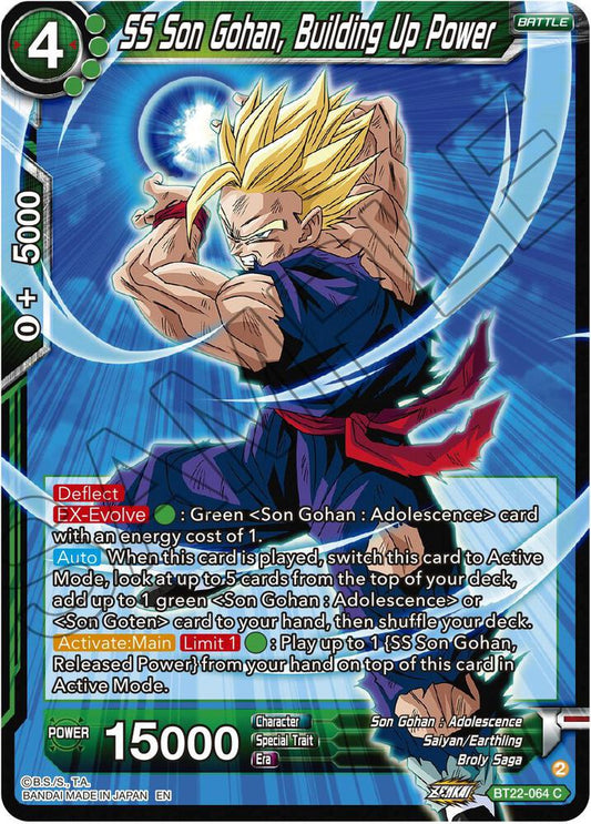 SS Son Gohan, Building Up Power - Critical Blow BT22-064 C