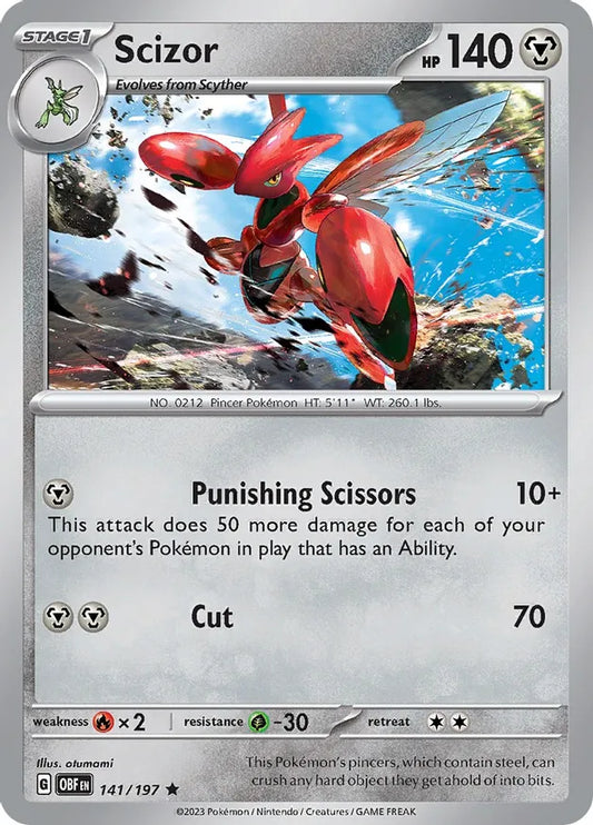 2023 Obsidian Flames - Scizor 141/197