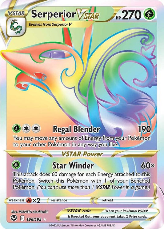 2022 Silver Tempest - Serperior VSTAR 196/195