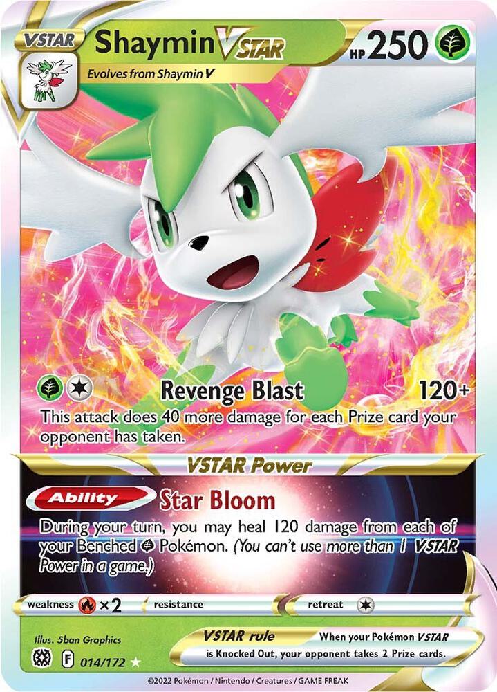 2022 Brilliant Stars - Shaymin VSTAR 14/172