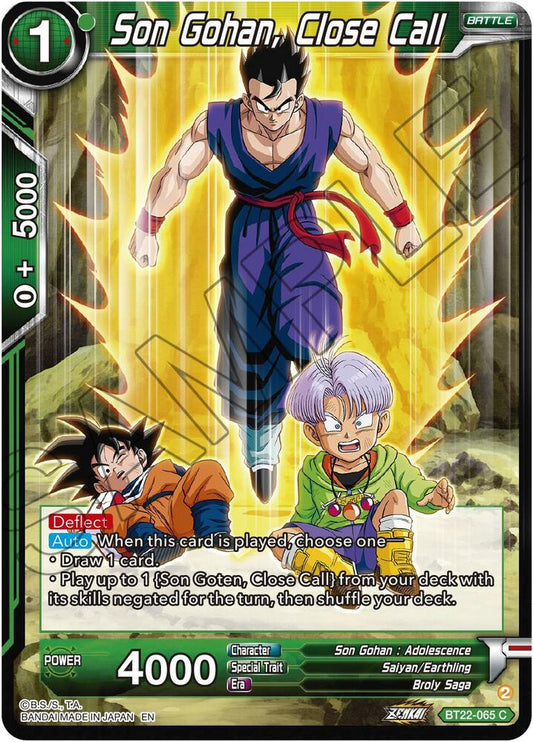 Son Gohan, Close Call - Critical Blow BT22-065 C