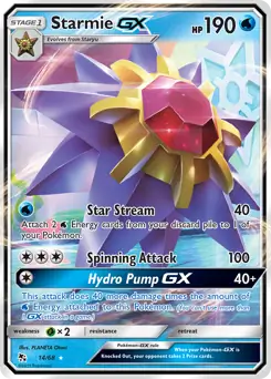 2019 Hidden Fates - Starmie GX 14/68