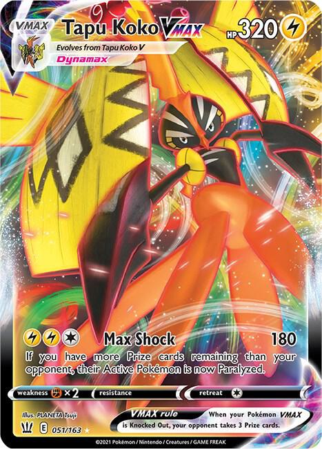 2021 Battle Styles - Tapu Koko VMAX 51/163