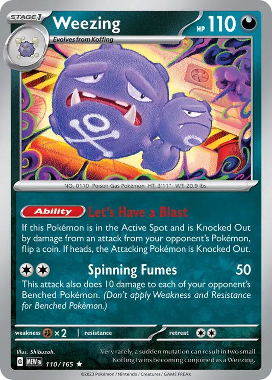 2023 Scarlet & Violet 151 - Weezing 110/165