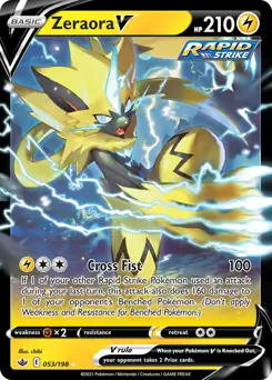 2021 Chilling Reign - Zeraora V 53/198