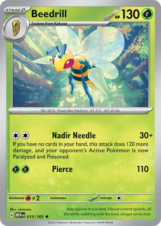 2023 Scarlet & Violet 151 - Beedrill 15/165