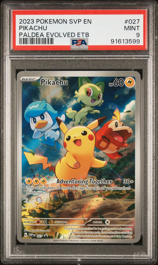 2023 Scarlet & Violet Promo - Pikachu #27 PSA 9