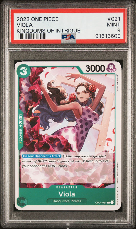 2023 One Piece Kingdoms Of Intrigue - Viola OP04-021 PSA 9