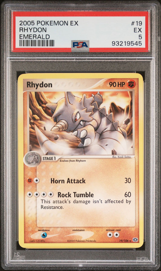 2005 Emerald - Rhydon #19 PSA 5