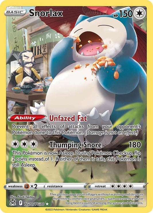 2022 Lost Origin - Snorlax TG10/TG30